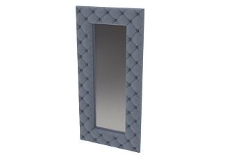 Зеркало Verda Luxe (Ткань: Микровелюр Manhattan Тихий океан) 100x6