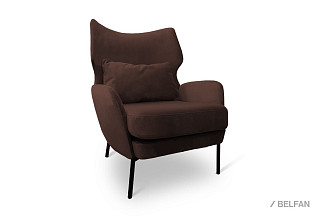 "Вавилон" кресло; нераскл.; 12; металл черный; Idol 2.0\11+Idol 2.0\11 (гр. 5/ТД)