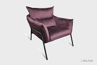 "Купер" кресло; нераскл.; 12; металл черный; Loft 17 (гр. 1/МТХ); (гр.1)