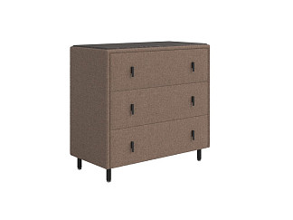 Комод Орматек Sofix (Шенилл/ЛДСП Piano 6 Шоколадный мусс/Дуб Кантербери) 92x46