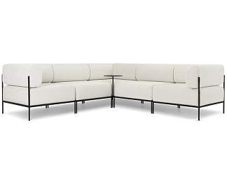 Диван модульный Нолан 5 Шенилл Белый