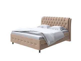 Кровать Como (Veda) 4 с ПМ + Матрас Orto Comfort Middle (Ткань: Микрофибра Diva Миндаль) 200x190