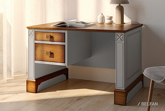 Стол письменный «Бриансон» (1 тумба слева); муссон+дуб