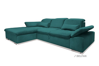 "Престон" диван с оттоманкой; раскл.; 8ML2MR; "Дельфин" (1940х1360); 30175(1) (гр.1)