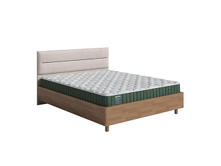 Кровать Орматек Albero Soft New с подъемным механизмом (Ткань/Массив (береза) Антик (береза)/Diva Нюд) 200x220