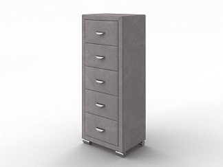 Комод Орматек OrmaSoft 2 (5 ящиков) (Ткань: Микровелюр Laska 04 Утренняя роса) 50x40