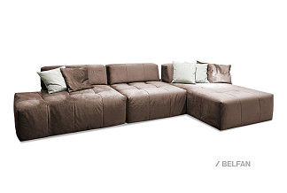 "Apollo" диван с оттоманкой; нераскл.; 11L+10+08; правый; Paddington 06+Paddington 06+Paddington 01 (гр. 2/МТХ)