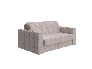 Орматек Диван-кровать прямой Ergonomic dream (ЛДСП+ткань Levis 14 Бежевый/Ясень светлый) 158x211