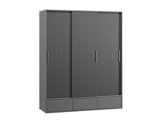 Шкаф-купе Беррингтон 3.1-177x220 Графитовый