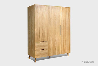 Шкаф для одежды 3-х дверный "Элва"; бейц-масло