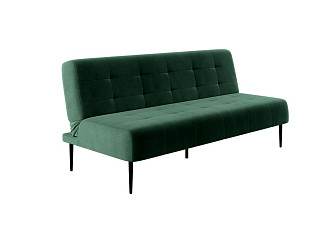 Орматек Диван-кровать Monaco без подлокотников (Ткань: Велюр Barkhat 19 Зеленый) 111x186