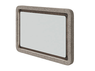 Зеркало Орматек Megapolis (ЛДСП Кантербери+ткань Дуб Кантербери/Beatto Миндаль) 95x65