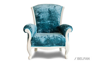 "Грация" кресло; нераскл.; белая эмаль; Прадо 917 (ИН) (гр. 5)