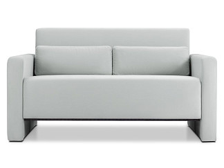 Диван прямой Ланер-Мини 120 Velvet Silver