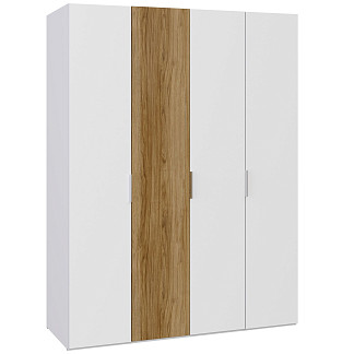 Шкаф четырехстворчатый Сохо белая Сохо белая