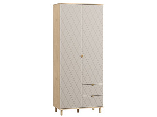 Распашной шкаф Теджонс 2-93x224 Ромб Латте/Дуб Ирландский