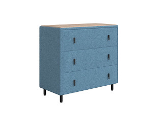 Комод Орматек Sofix (Шенилл/ЛДСП Piano 14 Королевский синий/Бунратти) 92x46