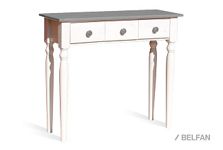 Консоль "Консолеа-3"; белый воск+серый