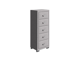 Комод Орматек OrmaSoft 2 (5 ящиков) (Рогожка Nice Кремовый) 50x40