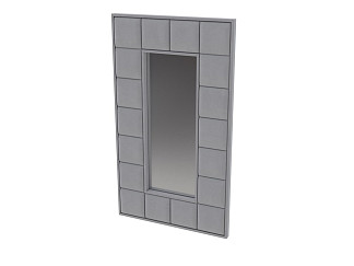 Зеркало Verda Chocolate (Ткань: Микровелюр Manhattan Платина) 128x6