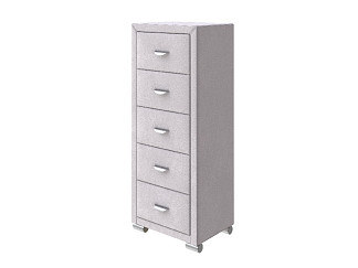 Комод Орматек OrmaSoft 2 (5 ящиков) (Ткань: Велюр Casa Лунный) 50x40