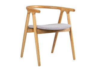 Стул Реймон-1 Рогожка Серый/Натуральный