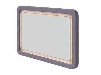 Зеркало Орматек Megapolis (ЛДСП Бунратти+ткань Бунратти/Firmino Тауп) 95x65