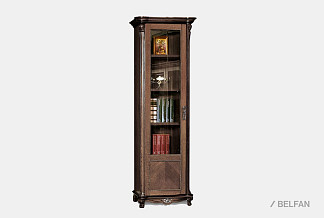 Шкаф для книг "Алези 8/1" (левый); табак