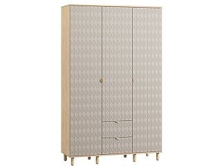 Распашной шкаф Теджонс 3-139x224 Лист ​Латте/Дуб Ирландский