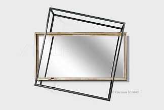 Зеркало "Cube Design" 140; серый дуб