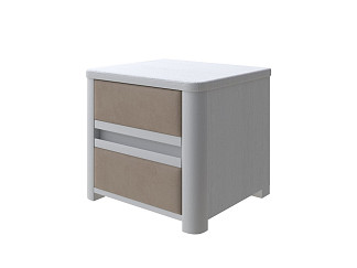 Тумба Орматек Wood Soft (Ткань: Микрофибра Белая эмаль (сосна) с брашированием/Diva Тауп) 45x40