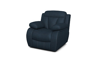 Кресло Орматек с ящиком Манчестер (Ткань: Экозамша Tesoro Blue) 106x104