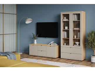 Модульная гостиная Монблан-3 Fancy Santiago Oak