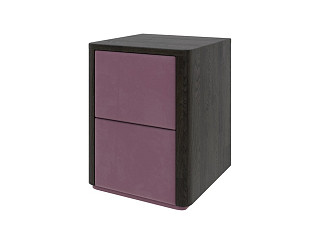Тумба Verda Bliss M (Ткань/Массив (дуб) Венге (дуб)/Manhattan 22 Ягодный пломбир) 50x40
