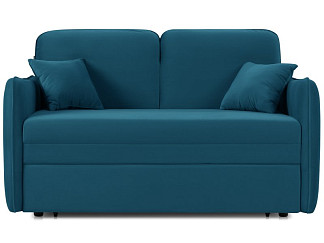 Диван прямой Кейсес 120 Велюр Синий