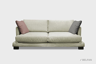 "Леформ" диван 2-х модульный; нераскл.; 22; венге; Monblan 06+Monblan 06+Monblan 46+Monblan 25 (гр. 3/АВ)