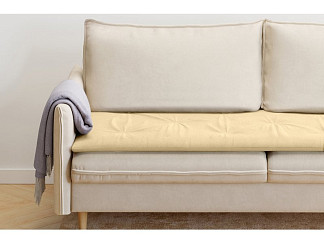 Топпер для дивана Оквилл С Велюр Желтый