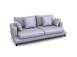 Орматек Verona пух-перо 3-х местный Soft (Ткань: Рогожка Lino 53 королевский синий) 117x234