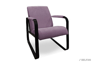 Кресло "Лойт"; нераскл.; черный; Winnie 07 (гр. 2/МТХ)