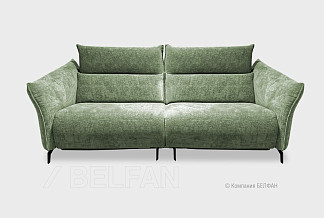 "Floyd" диван 2-х модульный; 1EL+1R; Реклайнер; металл черный; Afalin 21 (гр. 2/АВ)