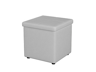 Пуфик Орматек Пуф OrmaSoft 2 одноместный (Экокожа Белый) 42x42
