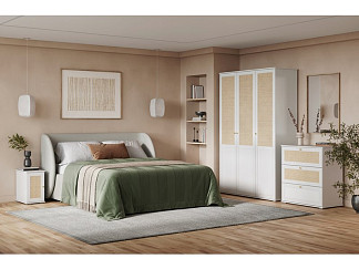 Спальня модульная Алвис Белый