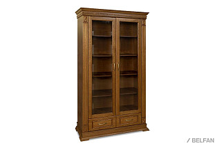Шкаф для книг "Верди Люкс 2/1"; дуб рустикаль