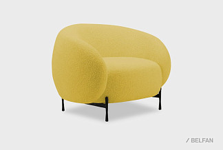 "Cloud" кресло; нераскл.; 12; металл черный; Persona 12 (гр.3/НФ)