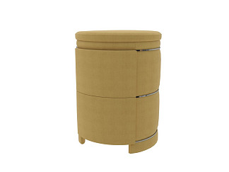 Тумба Verda Art Deco (Ткань: Микровелюр Marino 15 Шафран) 53x54