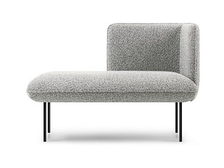 Кушетка Наск Букле Серый