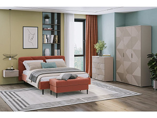 Спальня модульная Шелтон 1 Латте