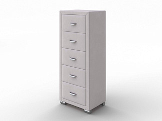 Комод Орматек OrmaSoft 2 (5 ящиков) (Ткань: Микровелюр Laska 01 Белая смородина) 50x40