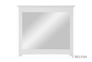 Зеркало навесное "Рауна"; белый воск