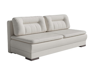 Орматек Диван-кровать Easy Home Base Middle (Ткань: Велюр Forest 726 Светло-бежевый) 150x200